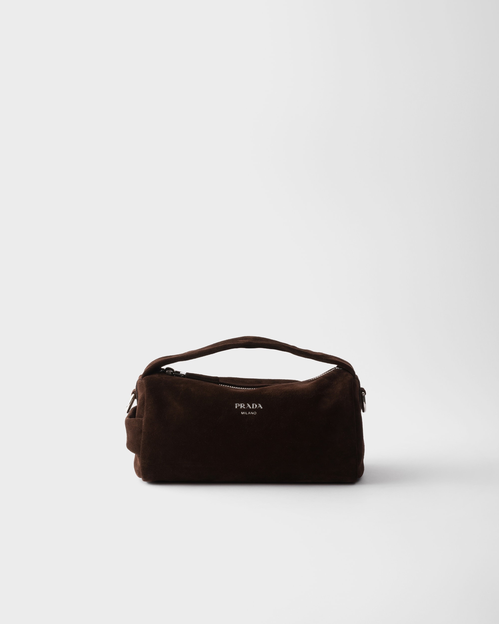 Suede leather shoulder bag