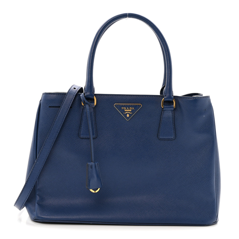 Saffiano Lux Medium Tote Bluette