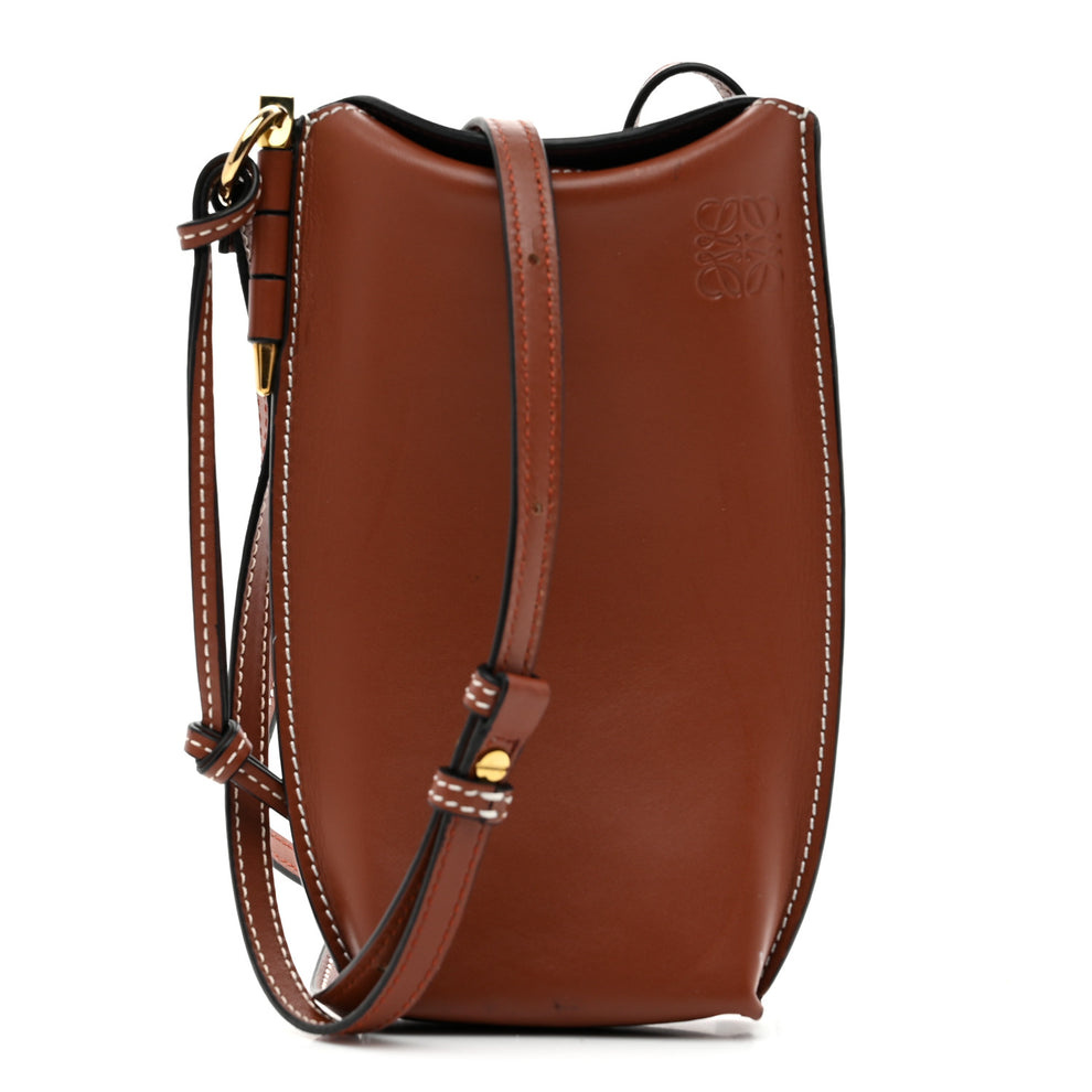 Smooth Calfskin Gate Pocket Rust