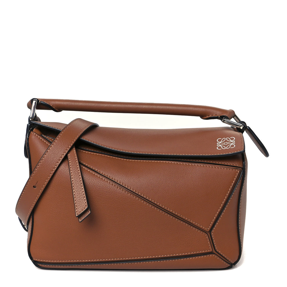 Calfskin Small Puzzle Bag Tan