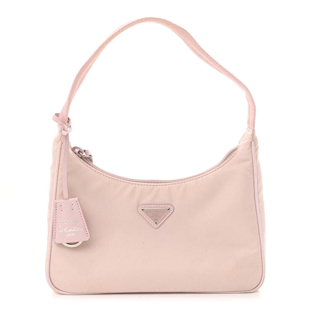 Tessuto Nylon Saffiano Re-Edition 2000 Bag Alabastro