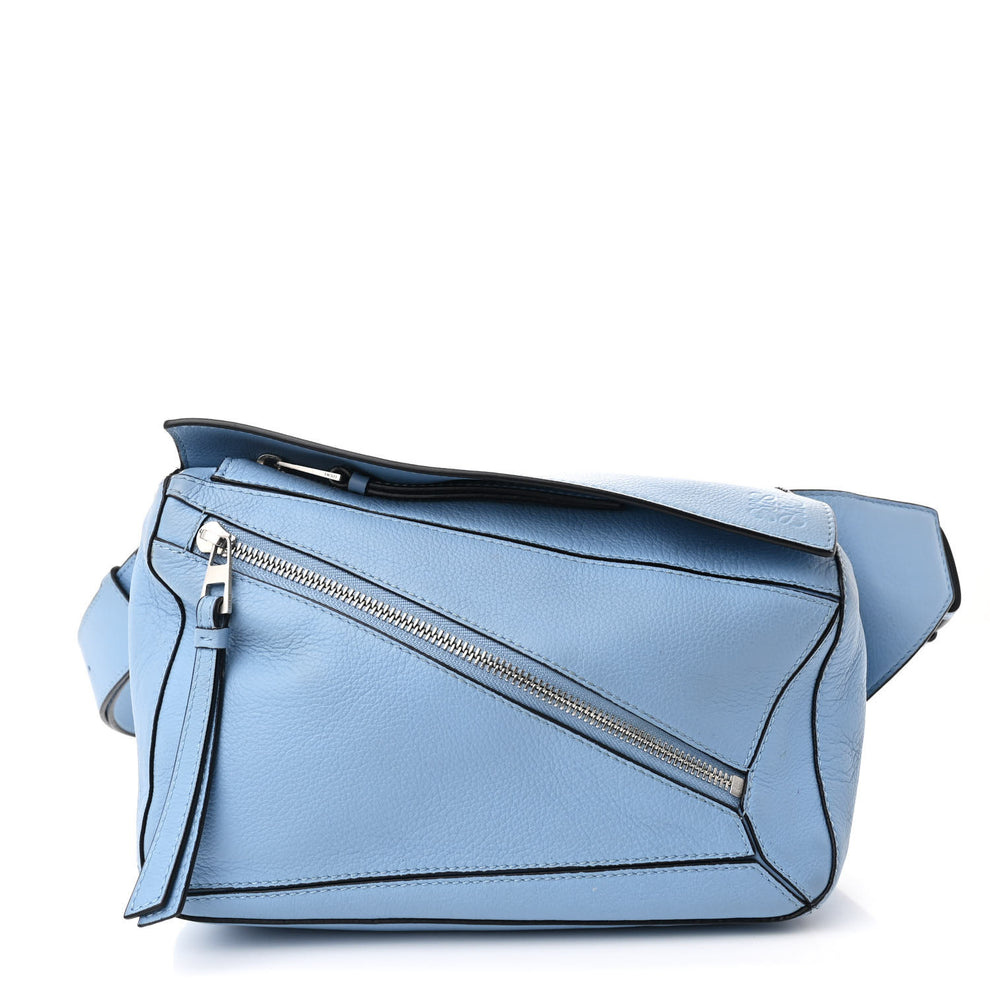 Calfskin Small Puzzle Bumbag Dusty Blue
