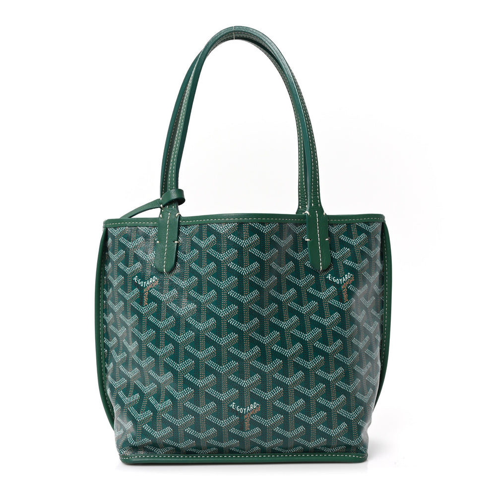 Goyardine Reversible Mini Anjou Green